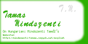 tamas mindszenti business card